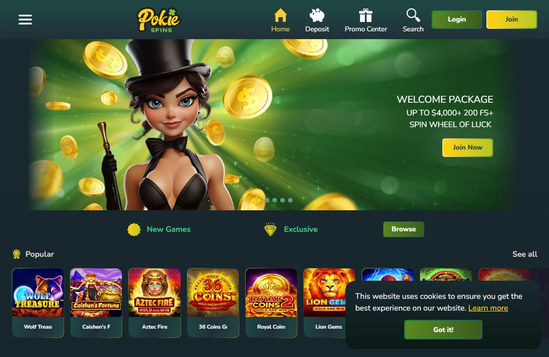 PokieSpins Casino